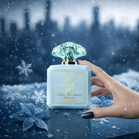 Flacon d'Eau de Parfum Shams Al Emarat 100ml sur un bureau