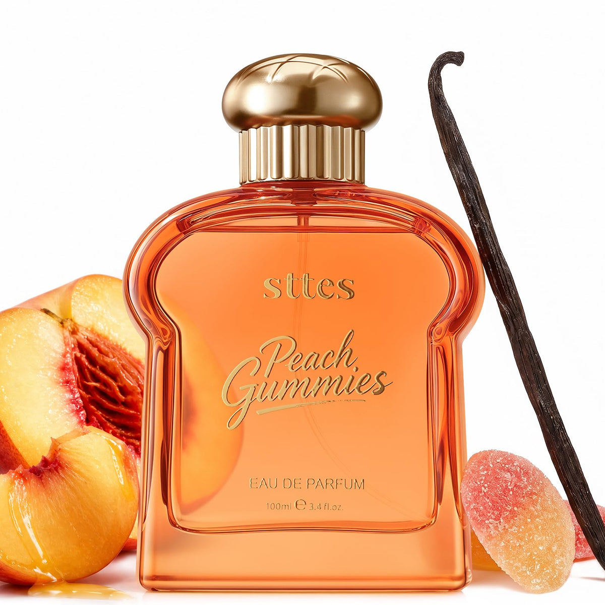 Flacon d'Eau de Parfum Sttes Peach Gummies 100ml vue de face
