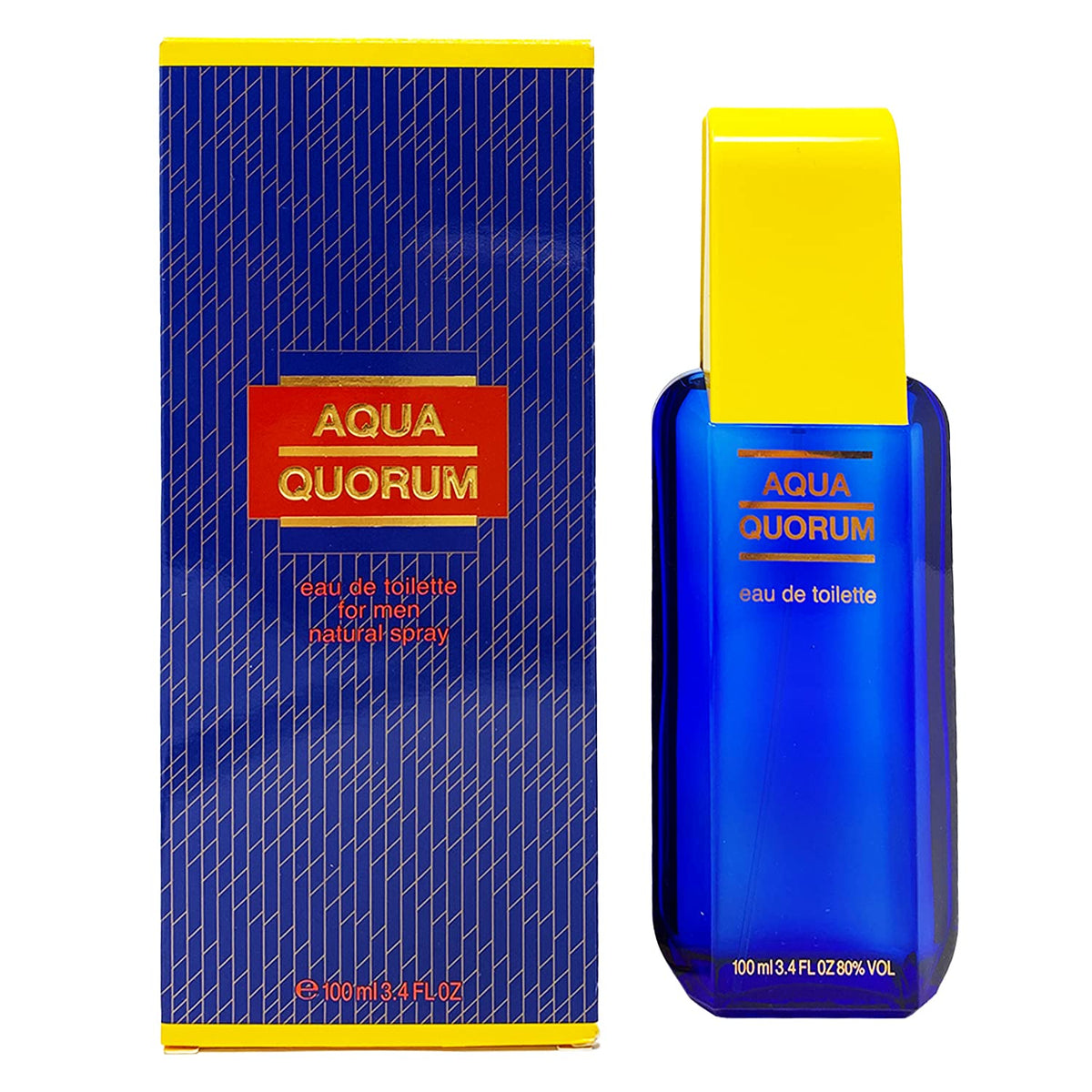 Flacon d'eau de toilette Antonio Puig Aqua Quorum 100ml vue avant