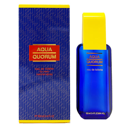 Flacon d'eau de toilette Antonio Puig Aqua Quorum 100ml vue avant