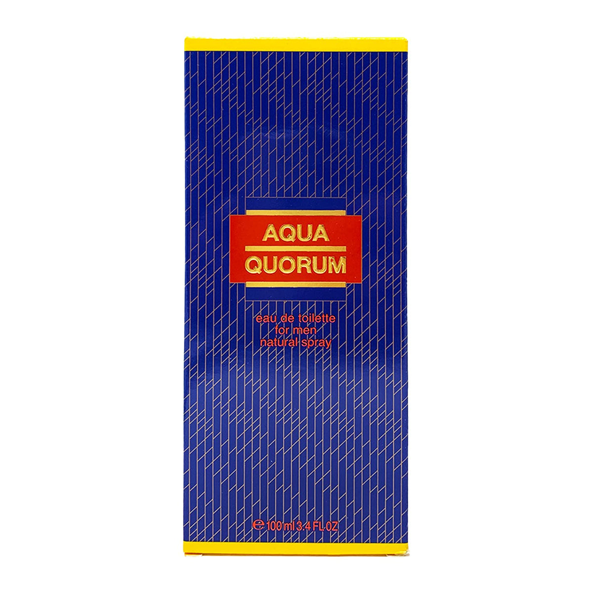 Flacon d'eau de toilette Antonio Puig Aqua Quorum 100ml vue latérale