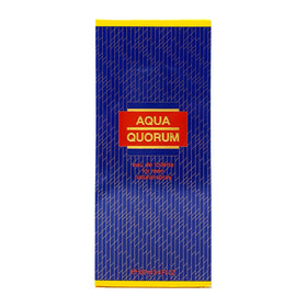 Flacon d'eau de toilette Antonio Puig Aqua Quorum 100ml vue latérale