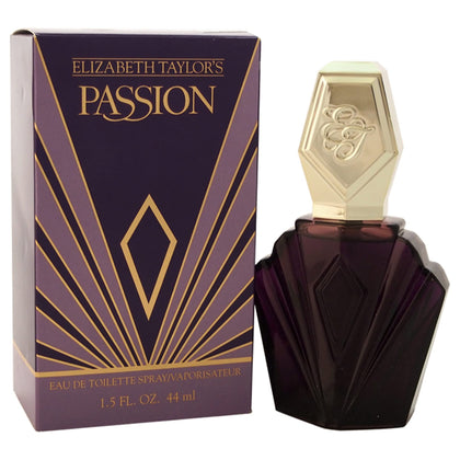 Flacon d'Eau de Toilette Elizabeth Taylor Passion 45 ml vue de face