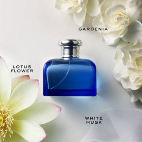 Flacon d'Eau de Toilette RALPH LAUREN Blue sur fond neutre