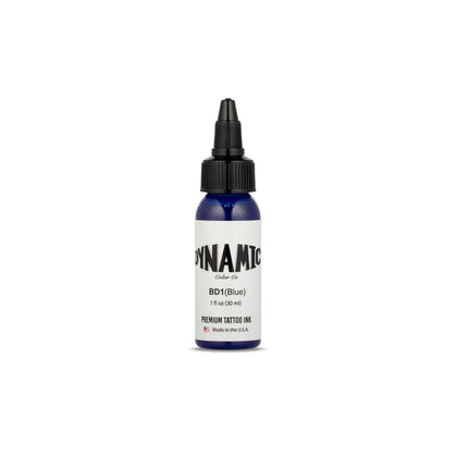 Flacon d'encre de tatouage bleue Dynamic Color 30ml vue de face