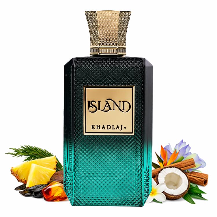 Flacon d'Extrait de Parfum KHADLAJ à côté d'une décoration élégante