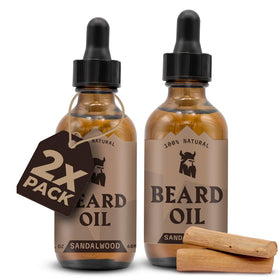 Flacon d'huile à barbe Striking Viking 60 ml modèle santal vue de face