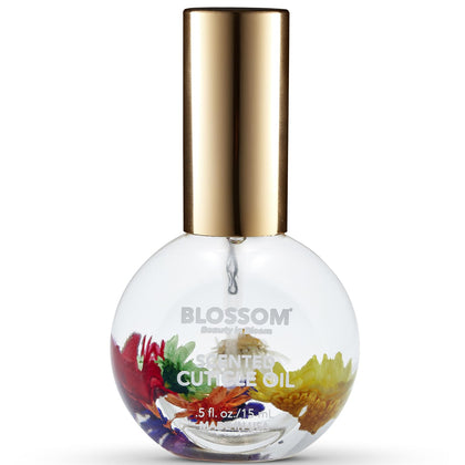 Flacon d'huile à cuticules Blossom 15 ml avec fleurs séchées