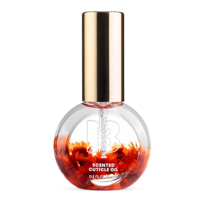 Flacon d'huile à cuticules Blossom au parfum Pumpkin Spice Latte, 15 ml, avec fleurs séchées