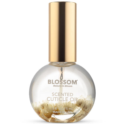 Flacon d'huile à cuticules Blossom avec fleurs séchées, 15 ml