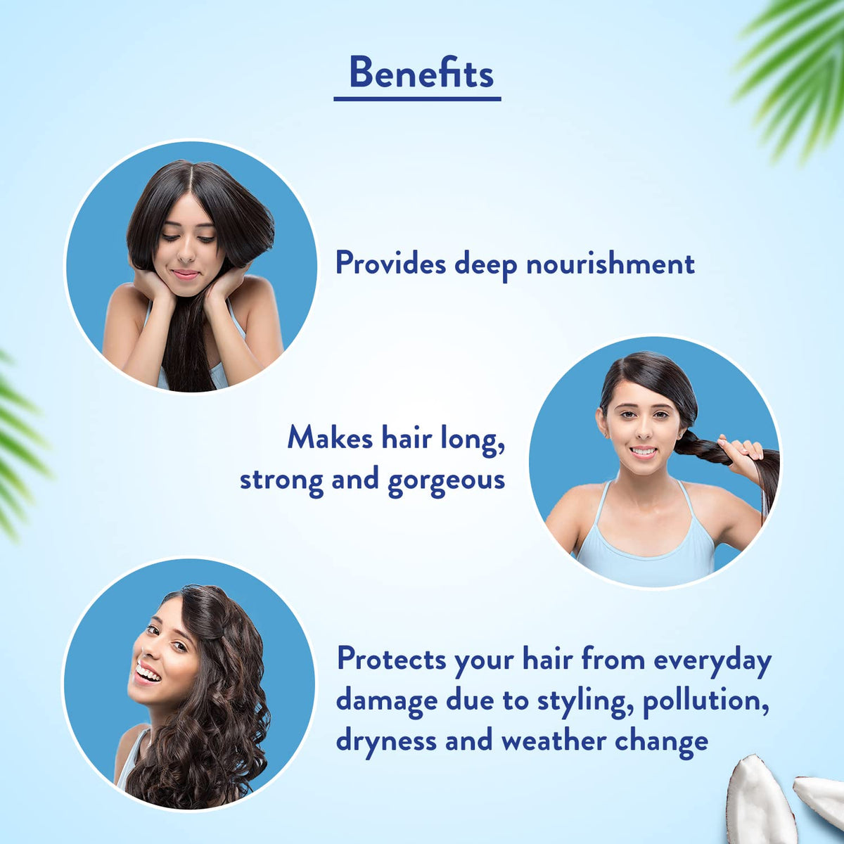 Flacon d'Huile de Coco Parachute Advansed sur fond blanc