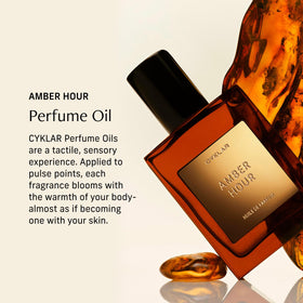 Flacon d'huile de parfum CYKLAR Ambre Heure 15ml avec bouchon