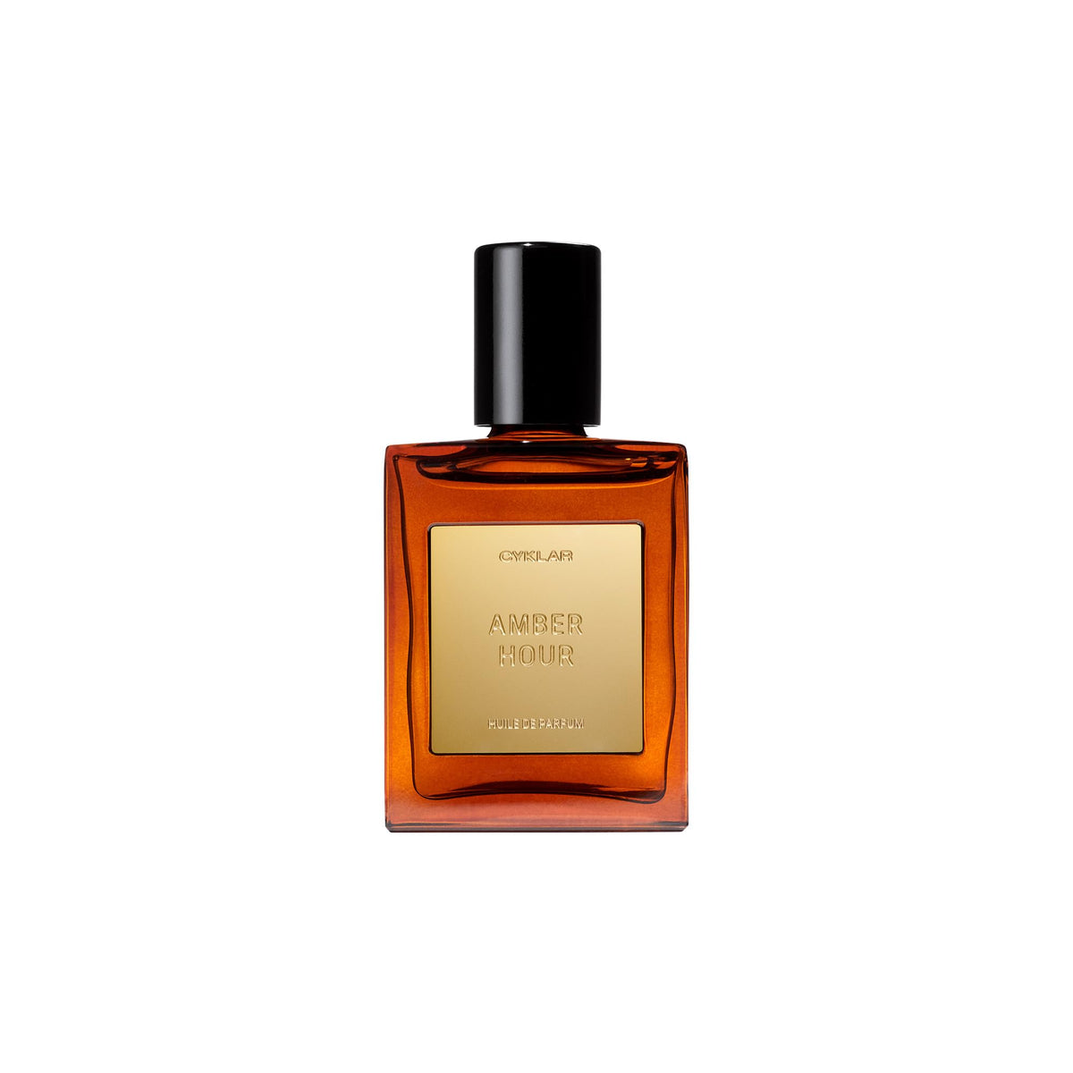 Flacon d'huile de parfum CYKLAR Ambre Heure 15ml vue de face