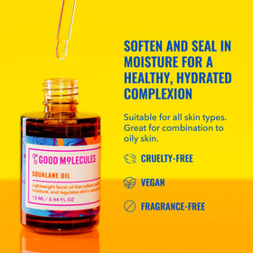 Flacon d'huile de squalane Good Molecules 13 ml avec embout compte-gouttes