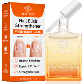 Flacon d'huile fortifiante pour ongles Modelones 15ml, vue avant