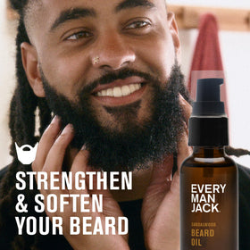 Flacon d'huile hydratante barbe Every Man Jack avec bouchon
