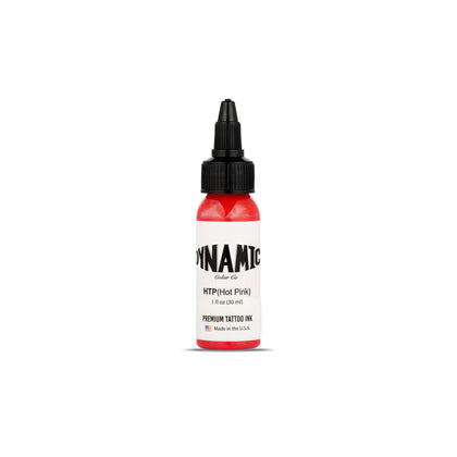 Flacon de 1 oz d'encre à tatouage Hot Pink Dynamic Color vue de face