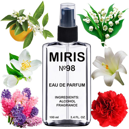 Flacon de 100 ml de l'Eau de Parfum MIRIS vue de face