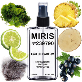Flacon de 100 ml Eau de Parfum MIRIS avec design élégant