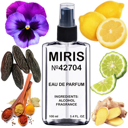 Flacon de 100 ml Eau de Parfum MIRIS pour Homme, vue de face