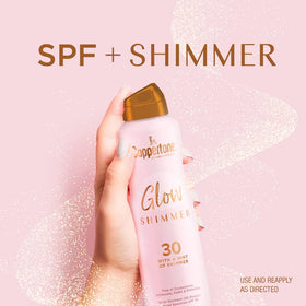 Flacon de 150ml de Coppertone Glow Spray Solaire avec éclat