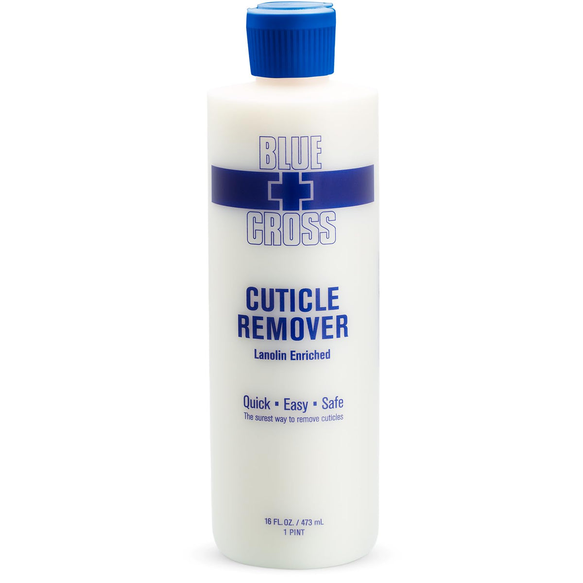 Flacon de 16 oz de Démélant de Cuticules Blue Cross avec étiquette