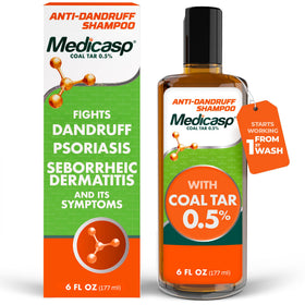 Flacon de 180 ml de shampooing anti-pelliculaire Medicasp au goudron de houille