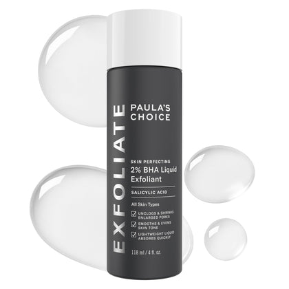 Flacon de 200g d'exfoliant liquide BHA 2% Paula's Choice vu de face