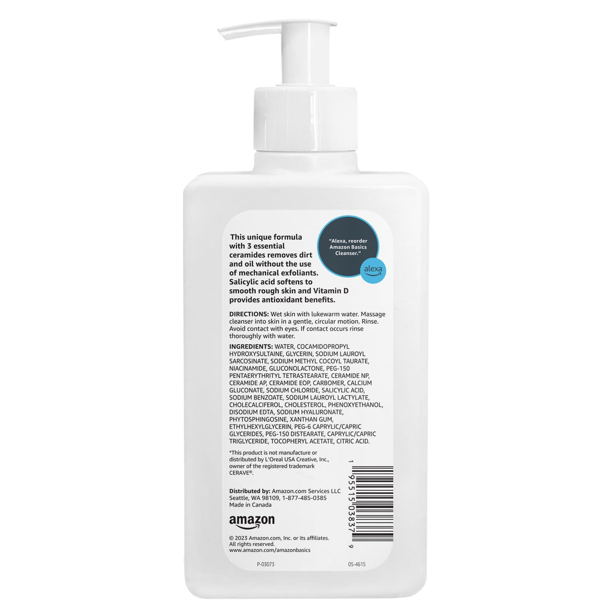 Flacon de 290g du gel nettoyant avec arrière-plan naturel