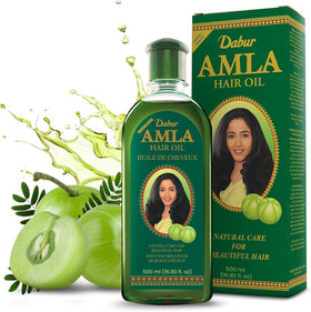 Flacon de 500ml d'huile de cheveux Amla Dabur avec étiquette