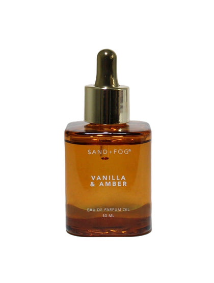 Flacon de 50ml d'Eau de Parfum Sand + Fog Vanille & Ambre avec compte-gouttes