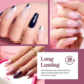 Flacon de base et top coat de 7,5ml dans le set de vernis beetles