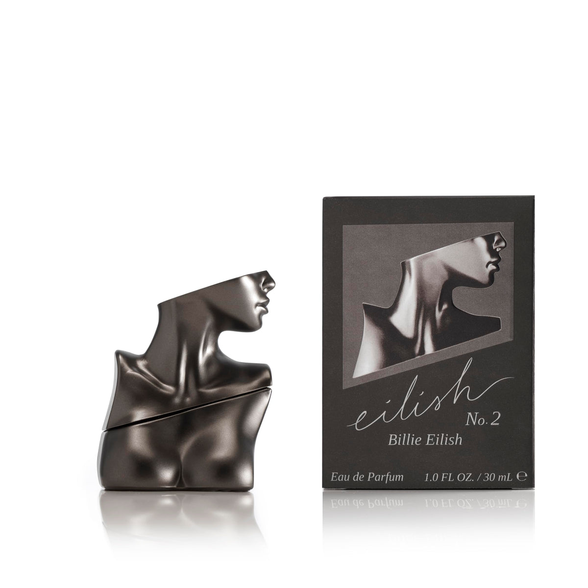 Flacon de Billie Eilish Eau de Parfum No. 2 devant un fond neutre