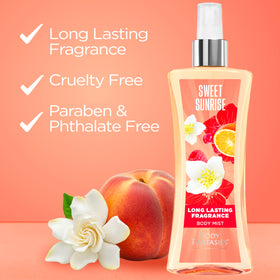 Flacon de Body Fantasies Sweet Sunrise avec lumière naturelle