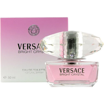 Flacon de Bright Crystal 50ml de Versace, design élégant et féminin
