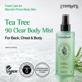 Flacon de brume ESSENHERB Tea Tree 90 avec pulvérisateur
