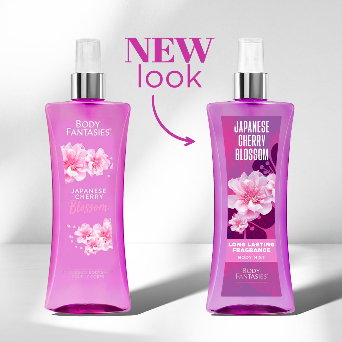 Flacon de brume parfumée Body Fantasies Cerisier Japonais 490g