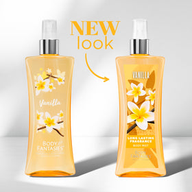 Flacon de brume parfumée Body Fantasies Vanille 240 ml avec bouchon