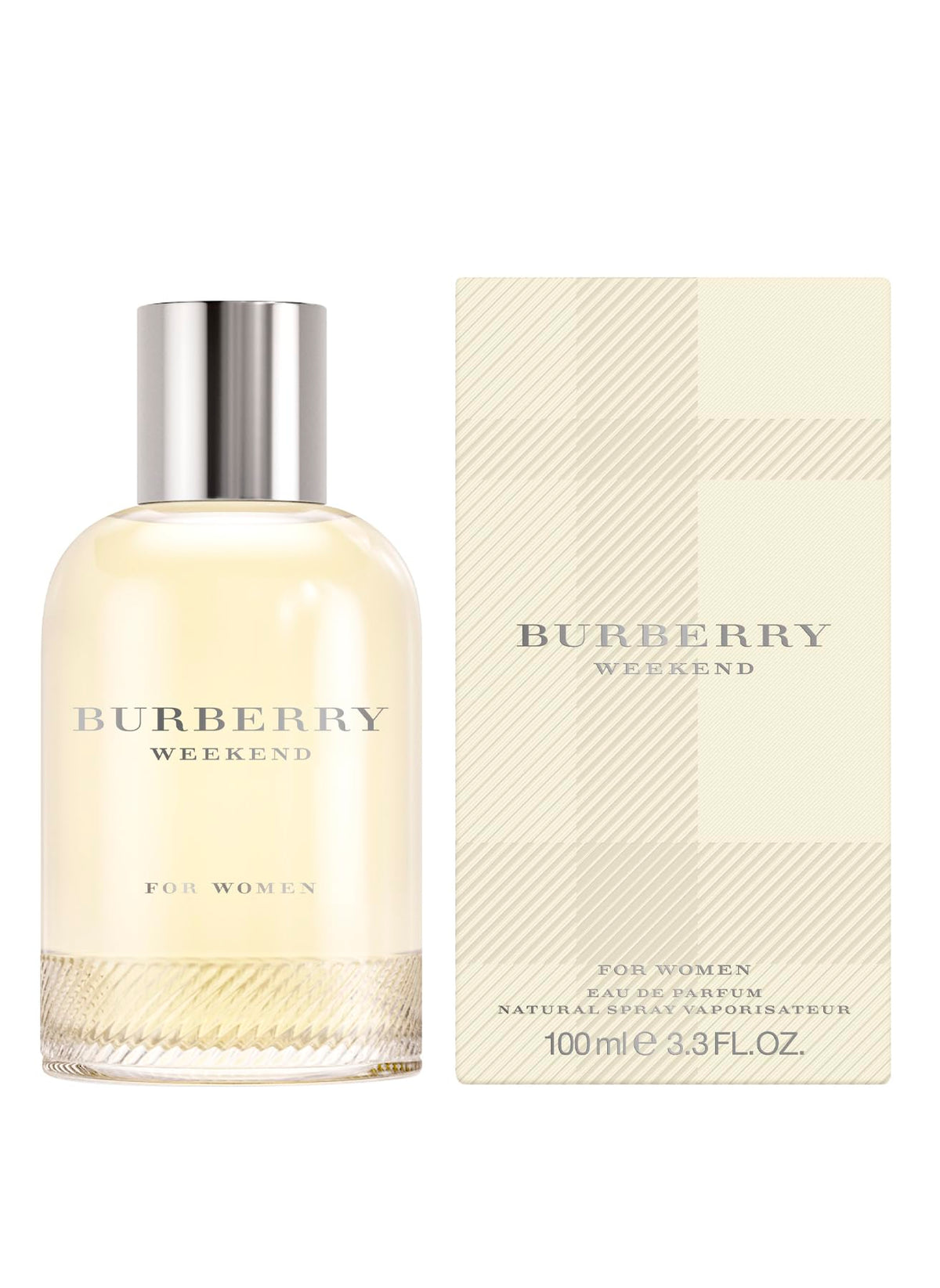 Flacon de BURBERRY Weekend Eau de Parfum 100 ml avec design élégant