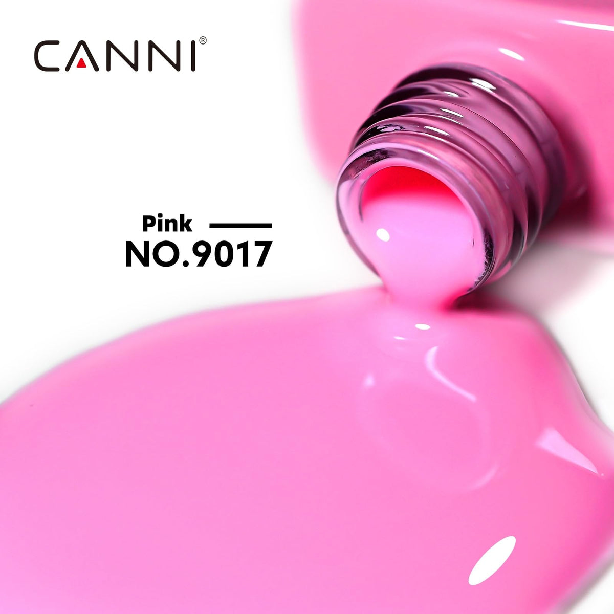 Flacon de CANNI Vernis à Ongles Gel Rose avec étiquette