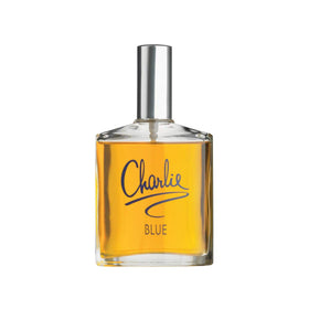 Flacon de Charlie Blue de REVLON sur un fond neutre