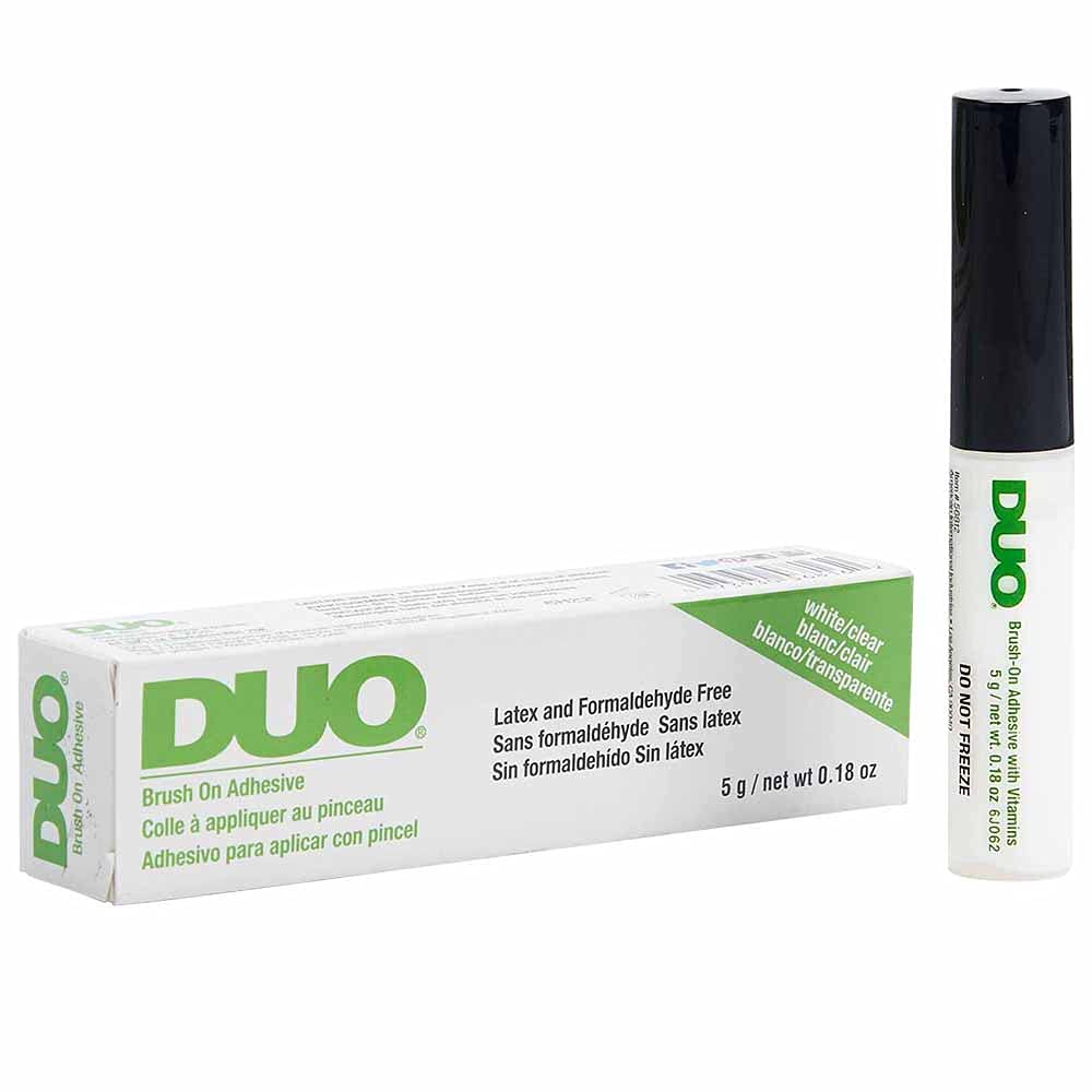 Flacon de colle à faux cils DUO, modèle transparent, vue avant