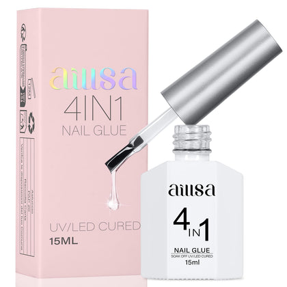 Flacon de colle gel AILLSA 4 en 1 pour ongles acryliques 15ml