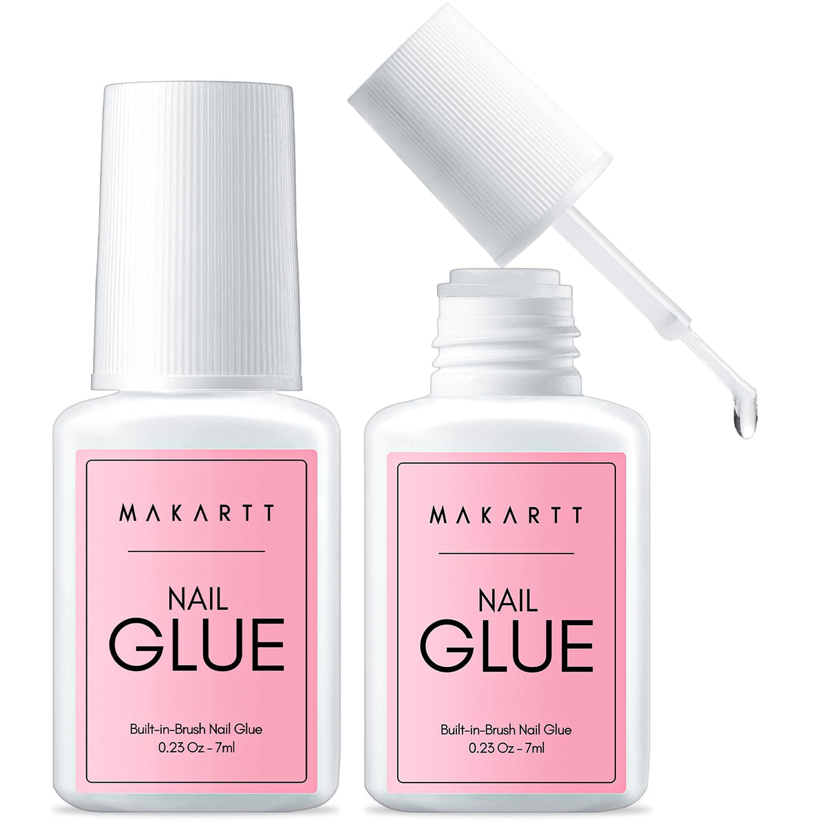 Flacon de colle pour ongles press-on Makartt 7 ml avec brosse applicatrice