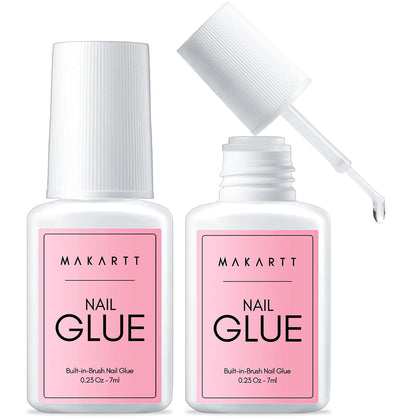 Flacon de colle pour ongles press-on Makartt 7 ml avec brosse applicatrice