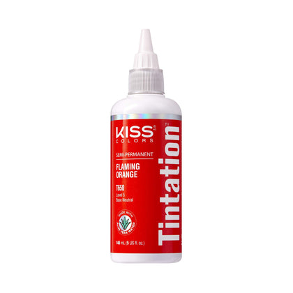 Flacon de coloration semi-permanente Red By Kiss Tintation Flaming Orange 5 Fl Oz