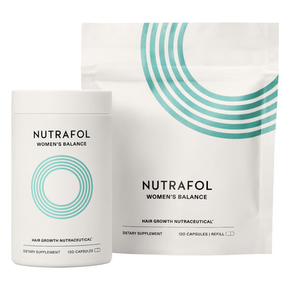 Flacon de compléments Nutrafol pour femmes 45+, vue de face