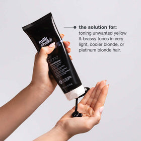 Flacon de Conditionneur milk_shake Icy Blond sur fond blanc
