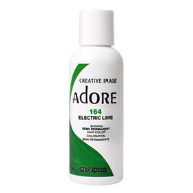 Flacon de couleur de cheveux semi-permanente Adore Electric Lime 164, 118 ml