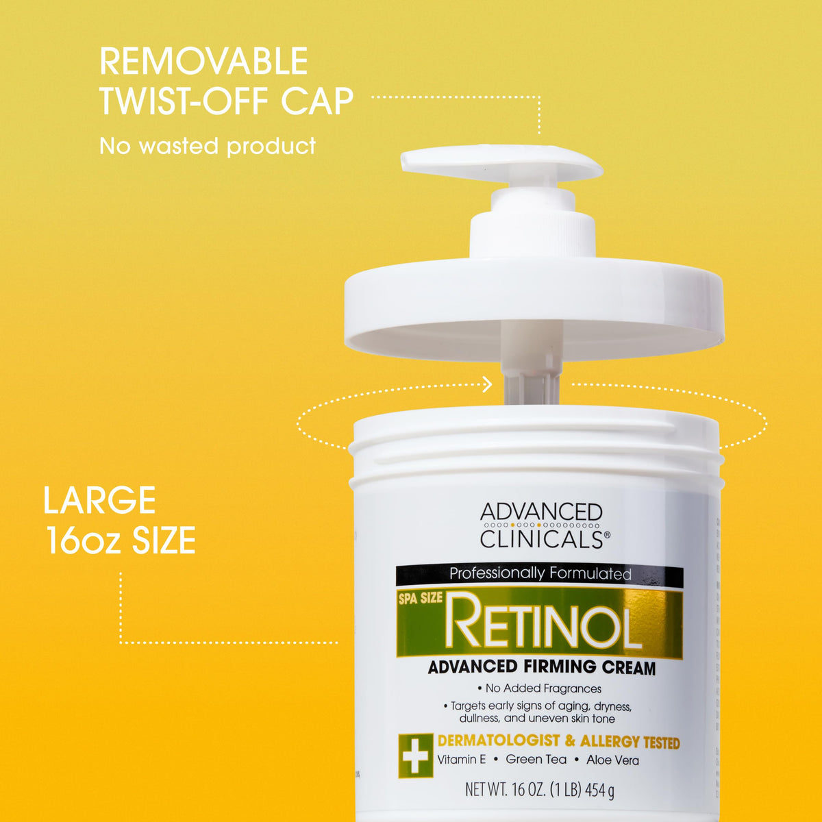 Flacon de crème collagène Advanced Clinicals